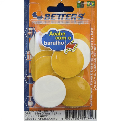Calco Eva Auto Adesivo Redondo Branco 36 X 3Mm 12 Pecas 022 Bribts000021 Calco Eva Auto Adesivo Redondo Branco 36 X 3Mm 12 Pecas 022 Bribts000021