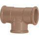 Tee Marrom Amanco Liso/Liso/Liso 75Mm 10012/11840 - Kit C/5 Tee Marrom Amanco Liso/Liso/Liso 75Mm 10012/11840 - Kit C/5