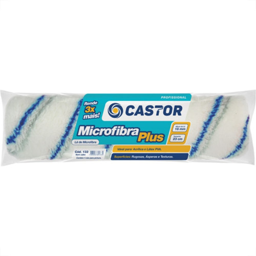 Rolo Microfibra Castor Plus 23Cm Sem Cabo 133 Rolo Microfibra Castor Plus 23Cm Sem Cabo 133
