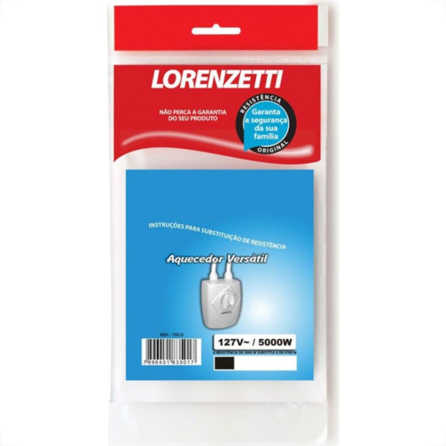 Resistencia Lorenzetti Aquecedor Versatil 127V 5000W 755D Resistencia Lorenzetti Aquecedor Versatil 127V 5000W 755D