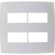 Placa Pial Glos 4X4 (2+2 Distanciada) 618534 Placa Pial Glos 4X4 (2+2 Distanciada) 618534