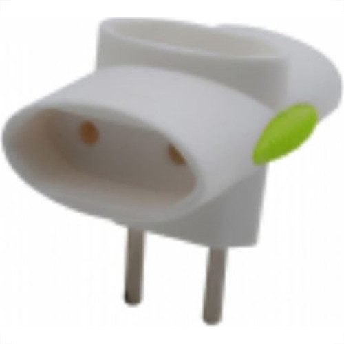 Pino 3 Saidas 2 Polos Daneva ''T'' Branco Dn1511 - Kit C/12 Pino 3 Saidas 2 Polos Daneva ''T'' Branco Dn1511 - Kit C/12