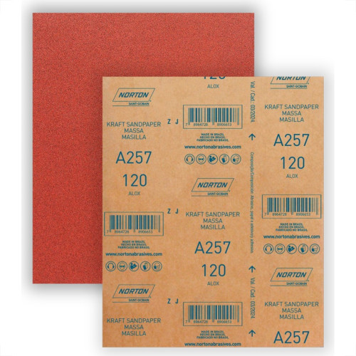 Lixa Massa Norton 120 A257 - Kit C/50