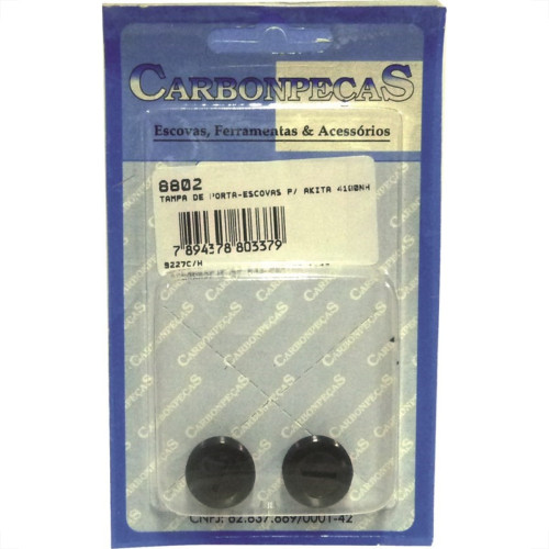 Tampa Porta Escova Makita Carbonpecas Cartela C8802 - Kit C/6 Tampa Porta Escova Makita Carbonpecas Cartela C8802 - Kit C/6