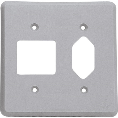 Placa Perlex 4X4 (2 Saida+Tomada) 13Pl2/1T Placa Perlex 4X4 (2 Saida+Tomada) 13Pl2/1T