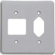 Placa Perlex 4X4 (2 Saida+Tomada) 13Pl2/1T Placa Perlex 4X4 (2 Saida+Tomada) 13Pl2/1T