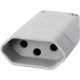 Pino Femea 2 Polos+Terra Perlex 20A Cinza 2046Cz Pino Femea 2 Polos+Terra Perlex 20A Cinza 2046Cz