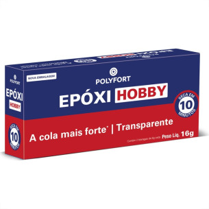 Adesivo Epoxi Liquido Polyfort 10 Minutos 16G Pulvitec  Ea015 . / Kit C/ 6