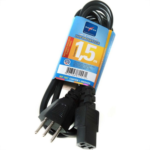 Cabo Forca Micro/Fax Daneva 1,5M 1558 Saquinho Dn1558 Cabo Forca Micro/Fax Daneva 1,5M 1558 Saquinho Dn1558