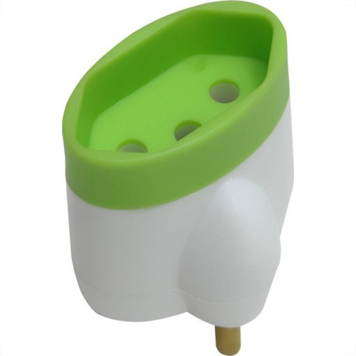 Pino Adaptador (Entrada =2 Chato+Redondo/Saida =3 Redondo) Daneva 15A Branco Dn1633 - Kit C/12 Pino Adaptador (Entrada =2 Chato+Redondo/Saida =3 Redondo) Daneva 15A Branco Dn1633 - Kit C/12