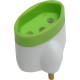 Pino Adaptador (Entrada =2 Chato+Redondo/Saida =3 Redondo) Daneva 15A Branco Dn1633 - Kit C/12 Pino Adaptador (Entrada =2 Chato+Redondo/Saida =3 Redondo) Daneva 15A Branco Dn1633 - Kit C/12