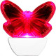 Abajur Noturno Brasfort Led Borboleta 127V Rosa 8855