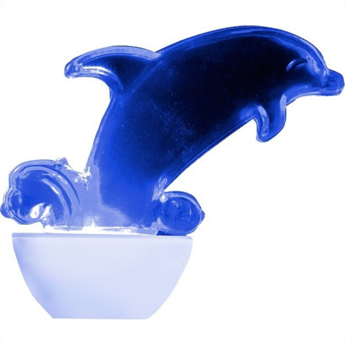 Abajour Noturno Brasfort Led Golfinho 127V Azul 8667 Abajour Noturno Brasfort Led Golfinho 127V Azul 8667