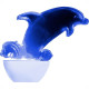 Abajour Noturno Brasfort Led Golfinho 127V Azul 8667 Abajour Noturno Brasfort Led Golfinho 127V Azul 8667