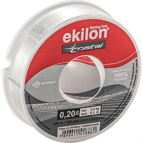 Linha Pesca Ekilon Branca 0,20Mm X 100M 47001 - Kit C/20 Linha Pesca Ekilon Branca 0,20Mm X 100M 47001 - Kit C/20