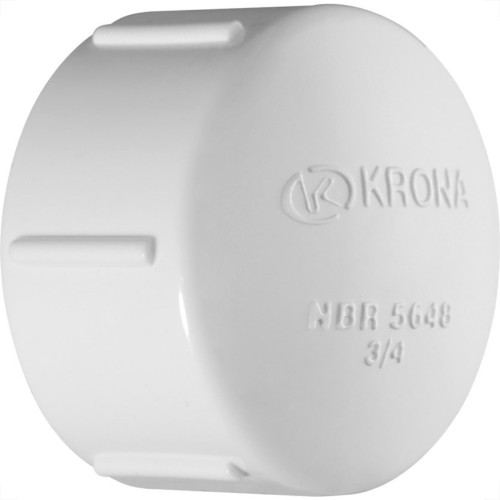 Caps Branca Krona Rosca Rosca 1/2'' 220 - Kit C/30 Caps Branca Krona Rosca Rosca 1/2'' 220 - Kit C/30