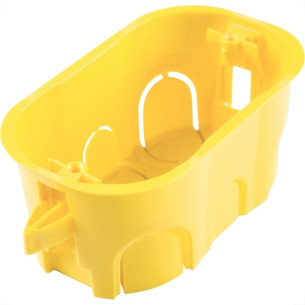 Caixinha Luz Plastica 4X2 Tramontina Amarela Drywal - Kit C/10