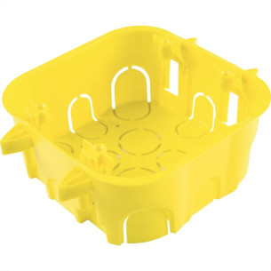 Caixinha Luz Plastica 4X4 Tramontina Amarela Drywal - Kit C/10