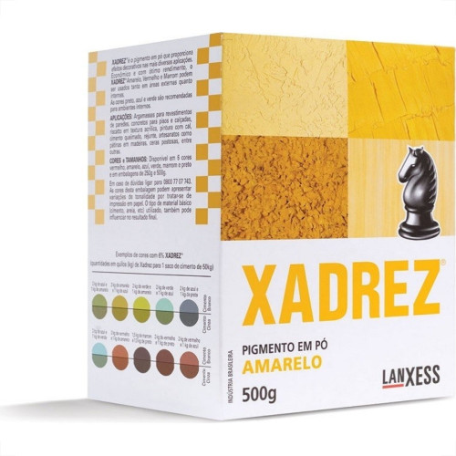Pigmento Po Xadrez Amarelo 500G 67610 Pigmento Po Xadrez Amarelo 500G 67610
