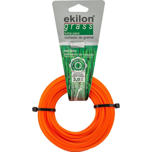 Fio Nylon Ekilon 3,0Mm/ 12M 100G Quadrado Universal 7176