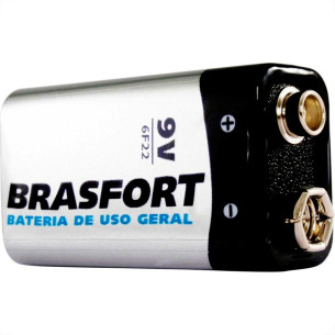 Pilha Brasfort Bateria 09V Com 1 Peca 6312