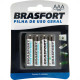 Pilha Brasfort Palito Aaa Cartela Com 4 Pecas 6307 Pilha Brasfort Palito Aaa Cartela Com 4 Pecas 6307