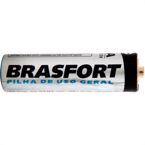 Pilha Brasfort Pequena Aa Cartela Com 4 Pecas 6309 Pilha Brasfort Pequena Aa Cartela Com 4 Pecas 6309