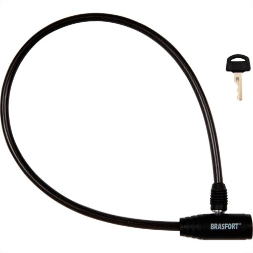 Cadeado Bicicleta Brasfort Com Chave 08X60Cm 7016 Cadeado Bicicleta Brasfort Com Chave 08X60Cm 7016