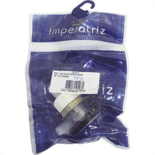 Valvula Pia Metal Imperatriz Cromada 10168 Valvula Pia Metal Imperatriz Cromada 10168