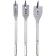 Broca Madeira Chata Brasfort 1/2 A 1''3 Pecas 7028 Broca Madeira Chata Brasfort 1/2 A 1''3 Pecas 7028