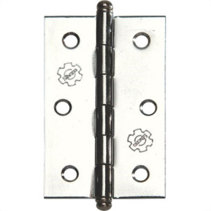 Dobradica Silvana 880 Cromada 3'' Blister Com 3 Pecas 91467