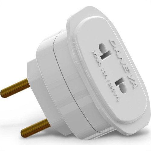 Pino Adaptador (Entrada =2 Redondo/Saida =2 Universal) Daneva 10A Dn1658 - Kit C/12 Pino Adaptador (Entrada =2 Redondo/Saida =2 Universal) Daneva 10A Dn1658 - Kit C/12