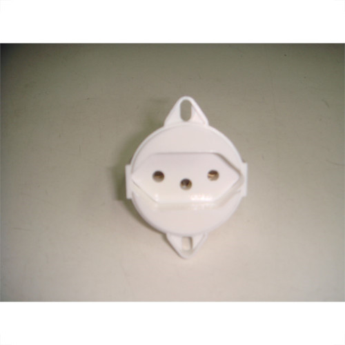 Tomada Para Piso Tramontina 2 Polos +Terra 10A Branca  Tomada Para Piso Tramontina 2 Polos +Terra 10A Branca