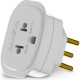Pino Adaptador (Entrada =3 Redondo/Saida =2 Universal+Redondo) Daneva Branco Dn1661 - Kit C/12 Pino Adaptador (Entrada =3 Redondo/Saida =2 Universal+Redondo) Daneva Branco Dn1661 - Kit C/12