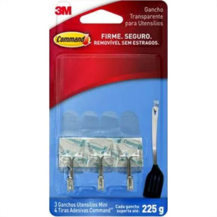 Gancho Adesivo 3M Utensilios 225G 3 Pecas Hb004270532