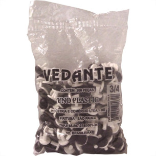 Vedante Pvc+Borracha 3/4''Unoplastic Bola 200Pecas 34 Vedante Pvc+Borracha 3/4''Unoplastic Bola 200Pecas 34