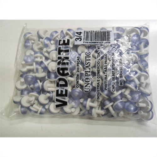 Vedante Pvc+Silicone 3/4''Unoplastic Bola 200Pecas 35 Vedante Pvc+Silicone 3/4''Unoplastic Bola 200Pecas 35