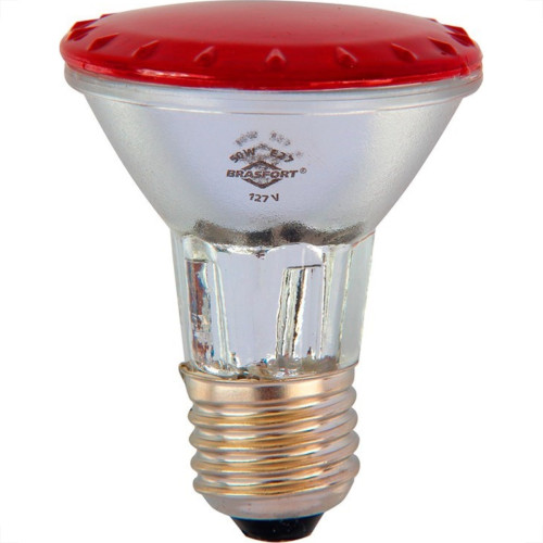 Lampada Halogena Par 20 Brasfort 50W X 127V Vermelha 7289 Lampada Halogena Par 20 Brasfort 50W X 127V Vermelha 7289