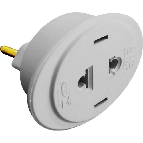Pino Adaptador (Entrada =2 Redondo/Saida =2 Universal) Asantos Preto 10A 2114 - Kit C/10 Pino Adaptador (Entrada =2 Redondo/Saida =2 Universal) Asantos Preto 10A 2114 - Kit C/10
