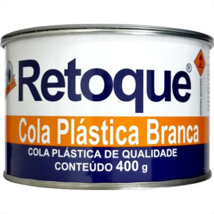 Massa Plastica Retoque 400G Branca 18 - Kit C/12
