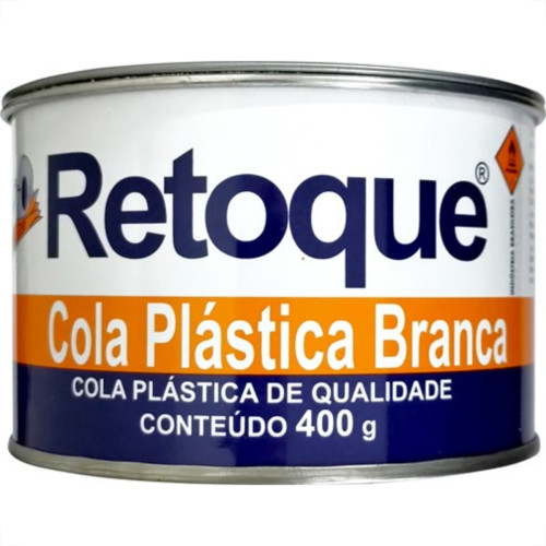 Massa Plastica Retoque 400G Branca 18 - Kit C/12