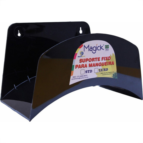 Suporte Mangueira Pvc Preto Magick Standard Sfs24P Suporte Mangueira Pvc Preto Magick Standard Sfs24P