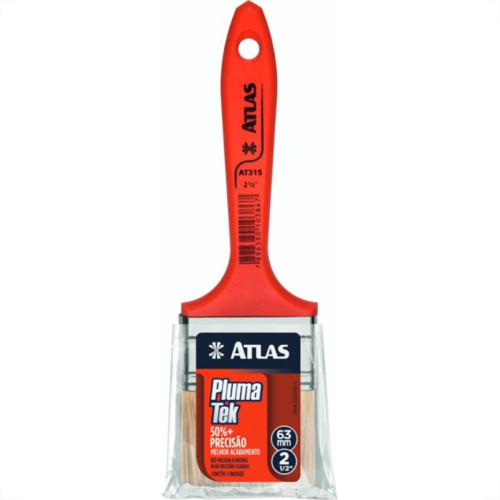 Pincel Trincha Pintura Atlas   2.1/2'' Plumatek At315/6 - Kit C/12