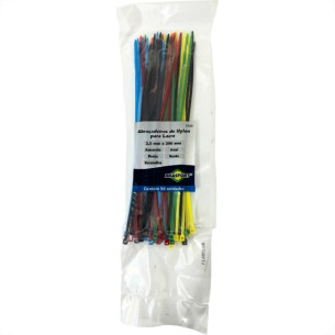 Abracadeira Nylon Brasfort Cores 2,5X200 50 Pecas 7308