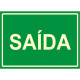 Placa Sinalizacao Pvc 20X30 ''Saida Fluorescente'' 250Bm Placa Sinalizacao Pvc 20X30 ''Saida Fluorescente'' 250Bm