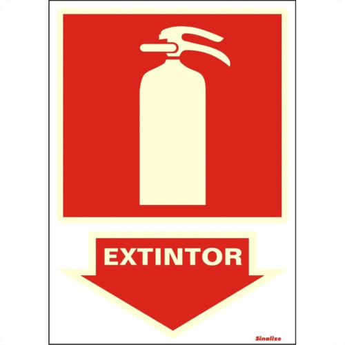 Placa Sinalizacao Pvc 20X30 ''Extintor'' Fluorescente 250Bd Placa Sinalizacao Pvc 20X30 ''Extintor'' Fluorescente 250Bd