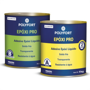 Adesivo Epoxi Polyfort 2H 1,8Kg Resina+Endurecedor Pulvitec  Ea001