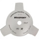 Lamina Rocadeira 3Pontas Brasfort Furo 3/4'' 7346 Lamina Rocadeira 3Pontas Brasfort Furo 3/4'' 7346