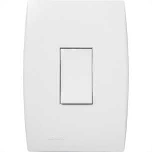Conjunto Soprano Ilus 4X2 Branco Com Placa(1Paralelo Vertical) 5Ta99043