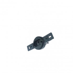 Conjunto Para Condulete Perlex Tomada 2 Polos +Terra 20A Redondo Preto 5515Pr